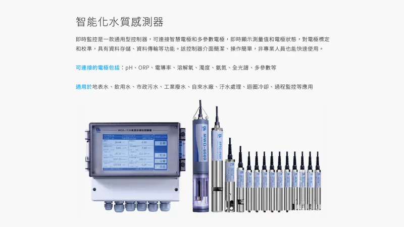 智能化水質感測器產品外觀